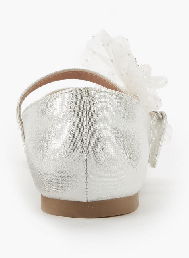 سيليست حذاء باليرينا مزين بفراشات للبنات - Image 5